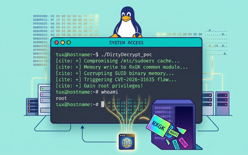 CVE-2026-31635 'DirtyDecrypt': Vulnerabilidad de Escalada de Privilegios en el Kernel de Linux y Disponibilidad de su PoC